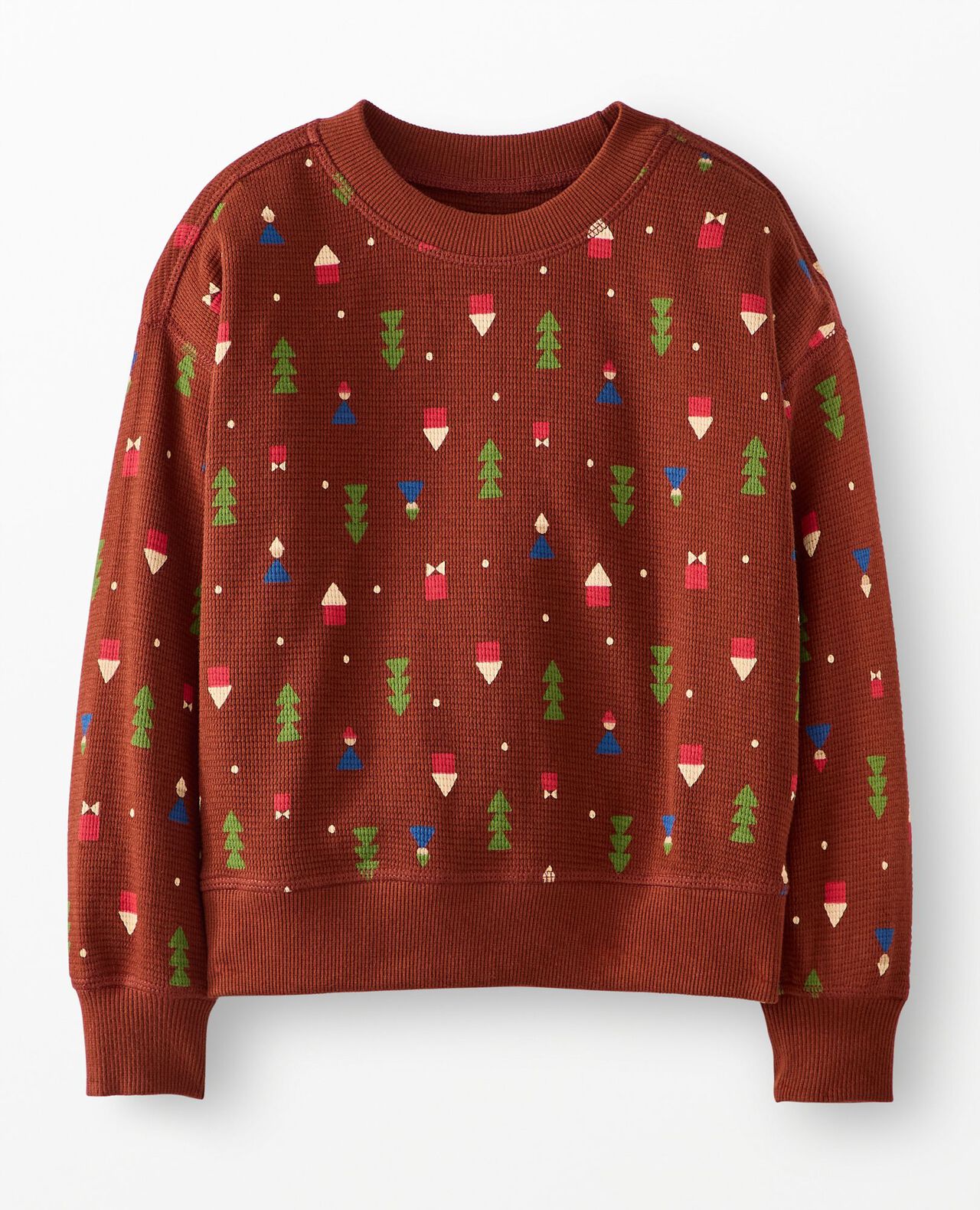 Holiday Waffle Crewneck
