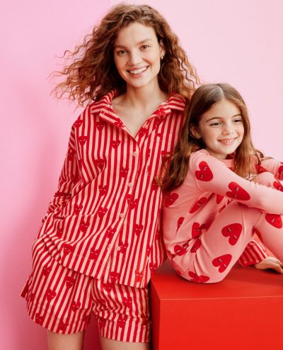 Women's Oeuf Long Sleeve Poplin Pajama Set