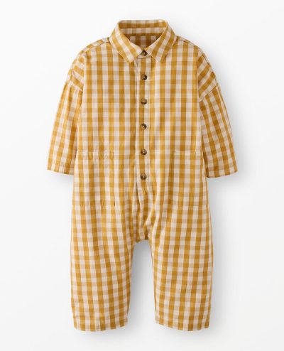 Poplin Gingham Coveralls