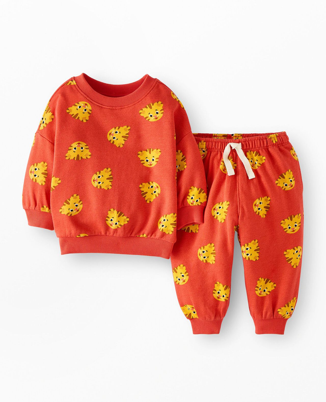 Daniel Tiger Oversized French Terry Sweatshirt & Sweatpants Set - Image 2