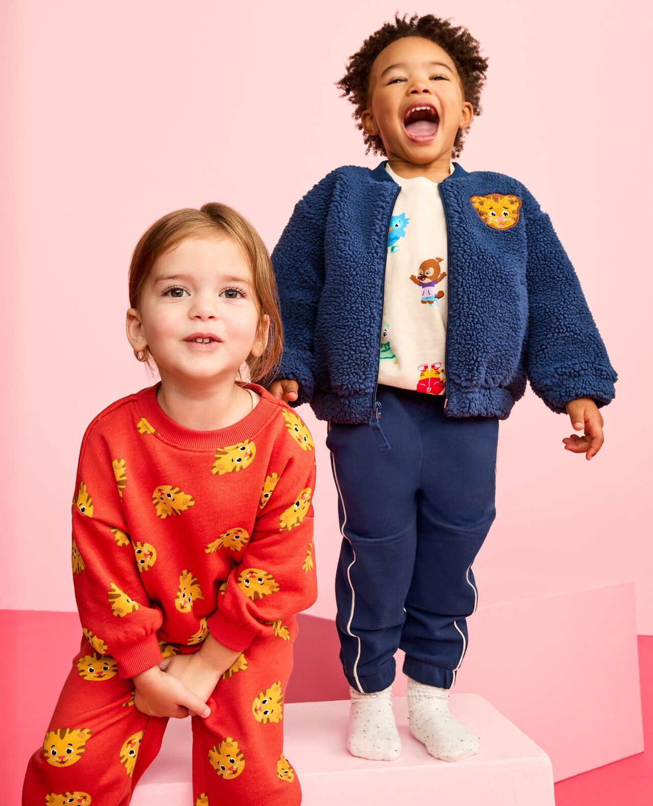 Daniel Tiger Oversized French Terry Sweatshirt & Sweatpants Set - Image 4