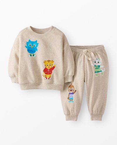 Daniel Tiger Oversized French Terry Sweatshirt & Sweatpants Set