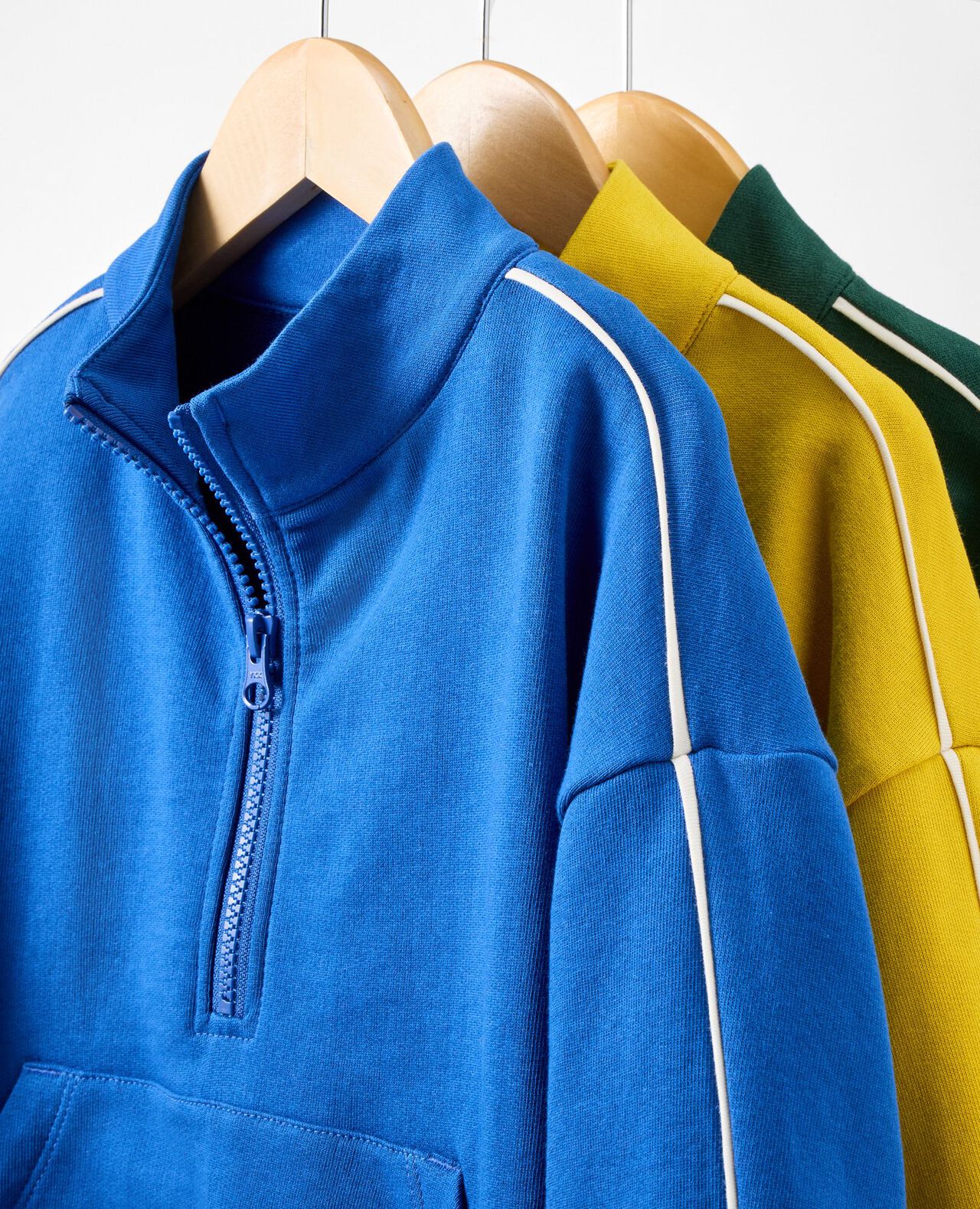 French Terry Quarter Zip Sweatshirt - Image 2