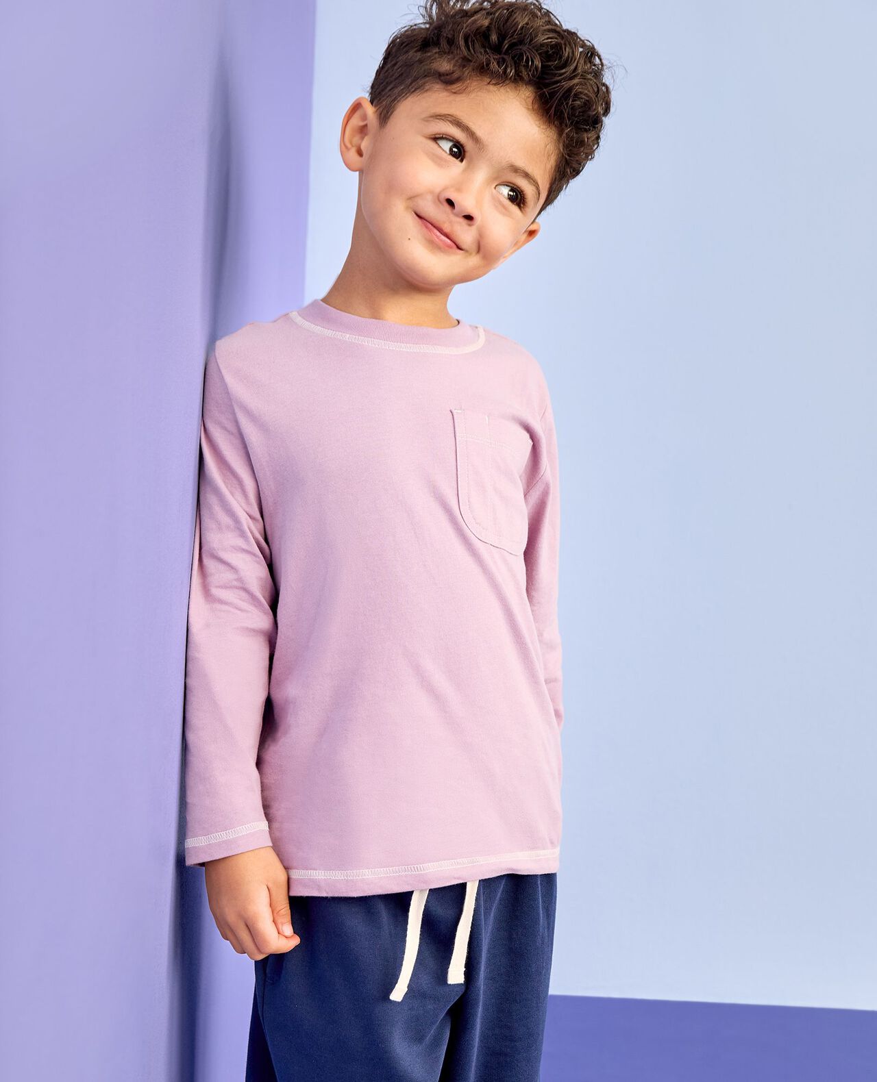 Long Sleeve Relaxed Fit Pocket T-Shirt