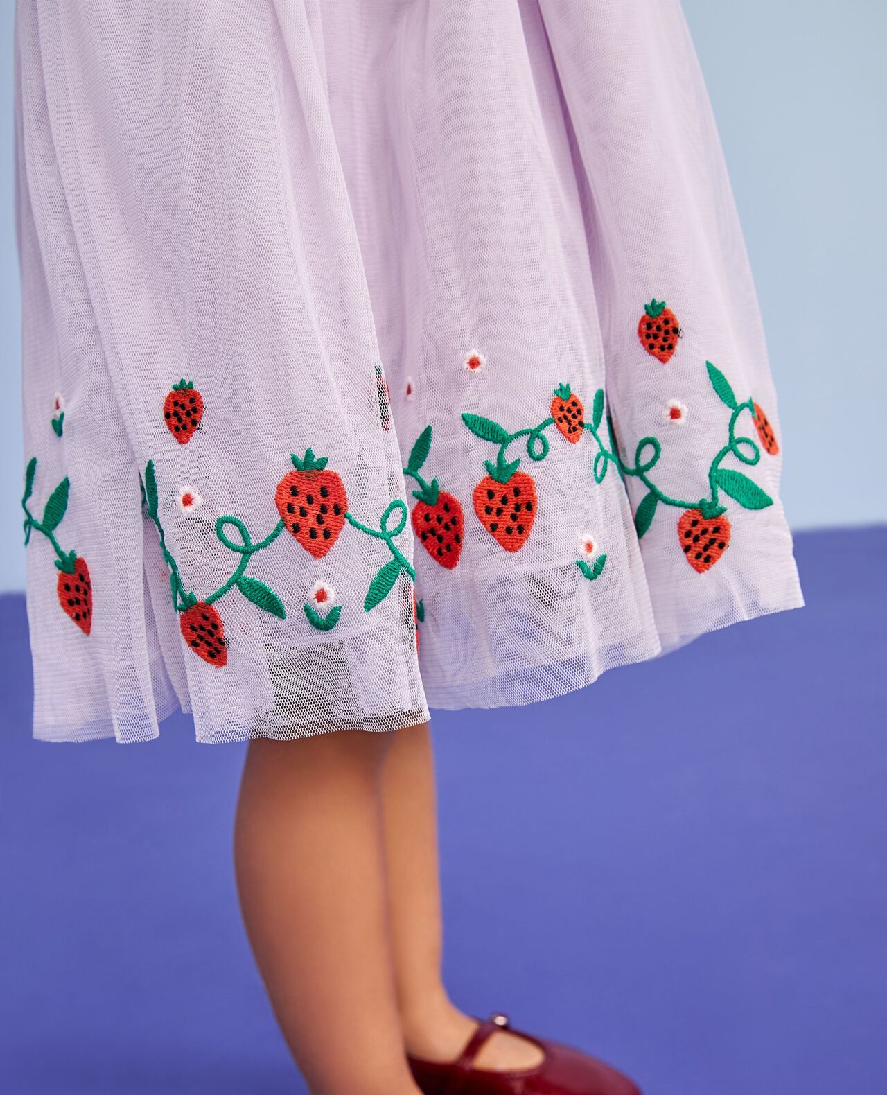 Tulle Embroidered Skater Dress - Image 6