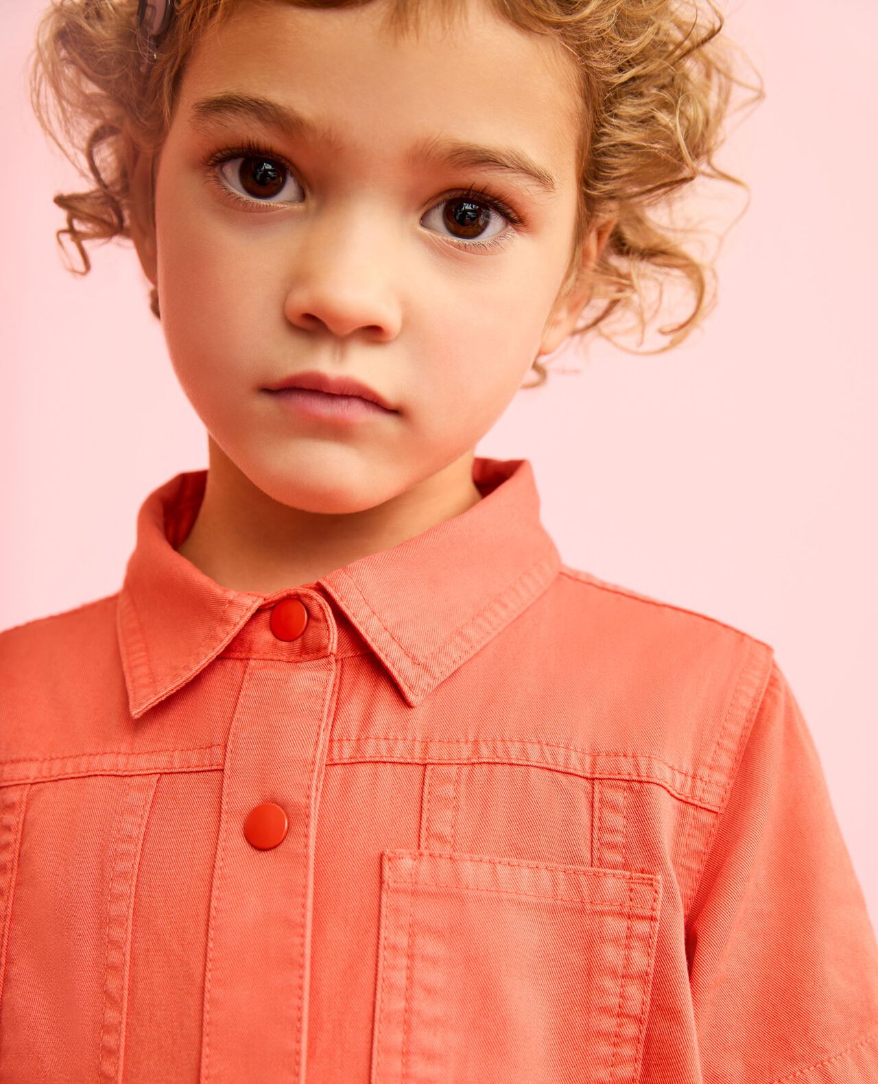 Twill Shirt Dress with Pockets - Image 5