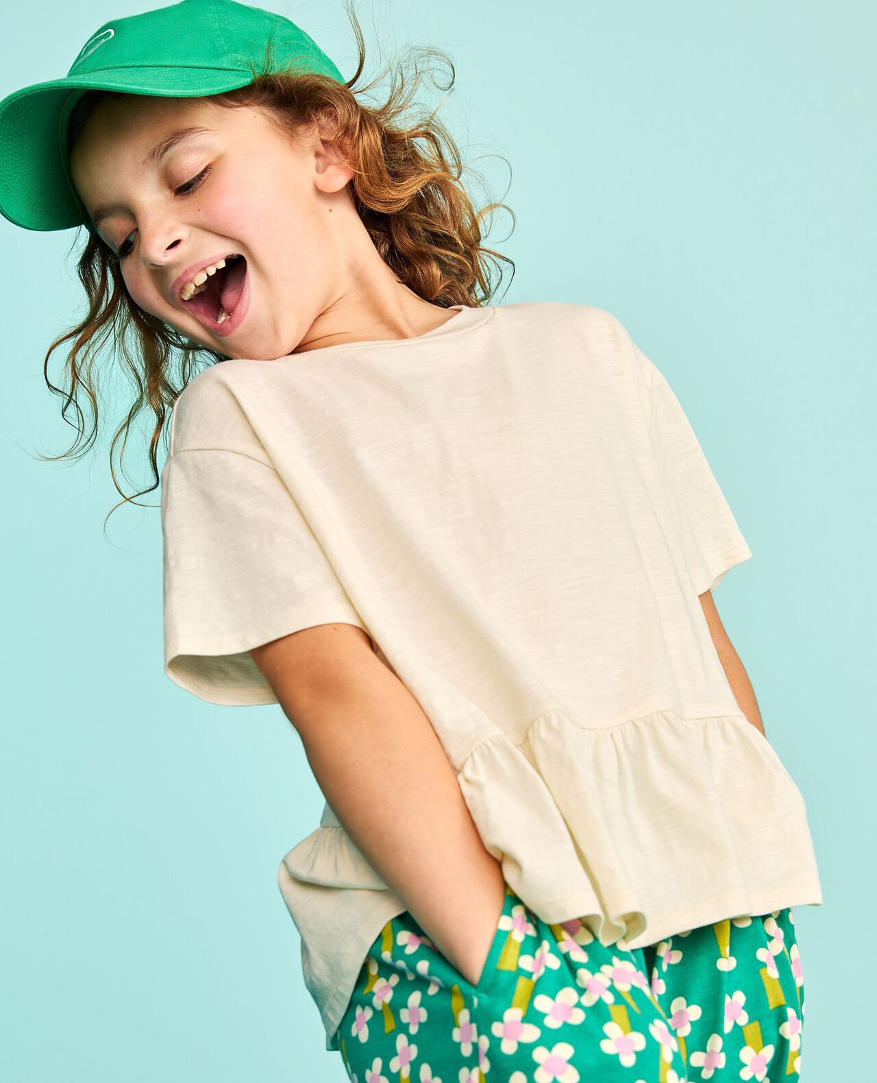 Relaxed Fit Peplum T-Shirt