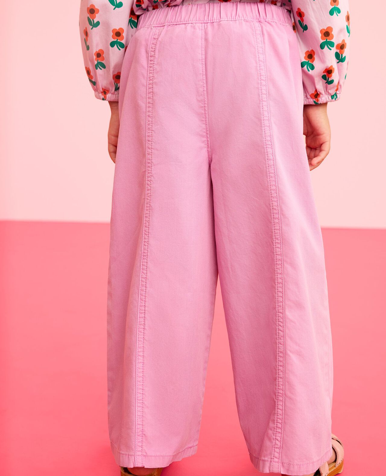 Canvas Wide Leg Pants - Image 3