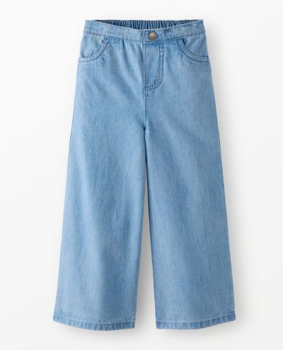 Denim Wide Leg Pants