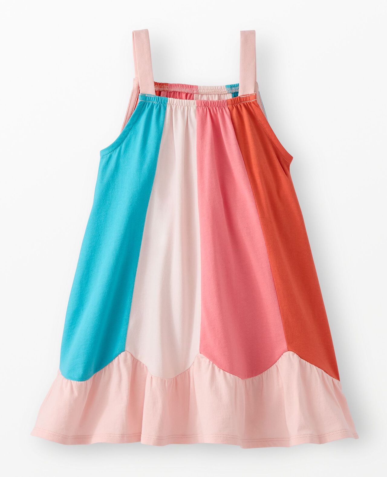Sleeveless Colorblock Swing Dress with Pockets - Image 3