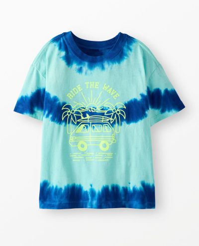 Relaxed Fit Tye-Dye Graphic T-Shirt