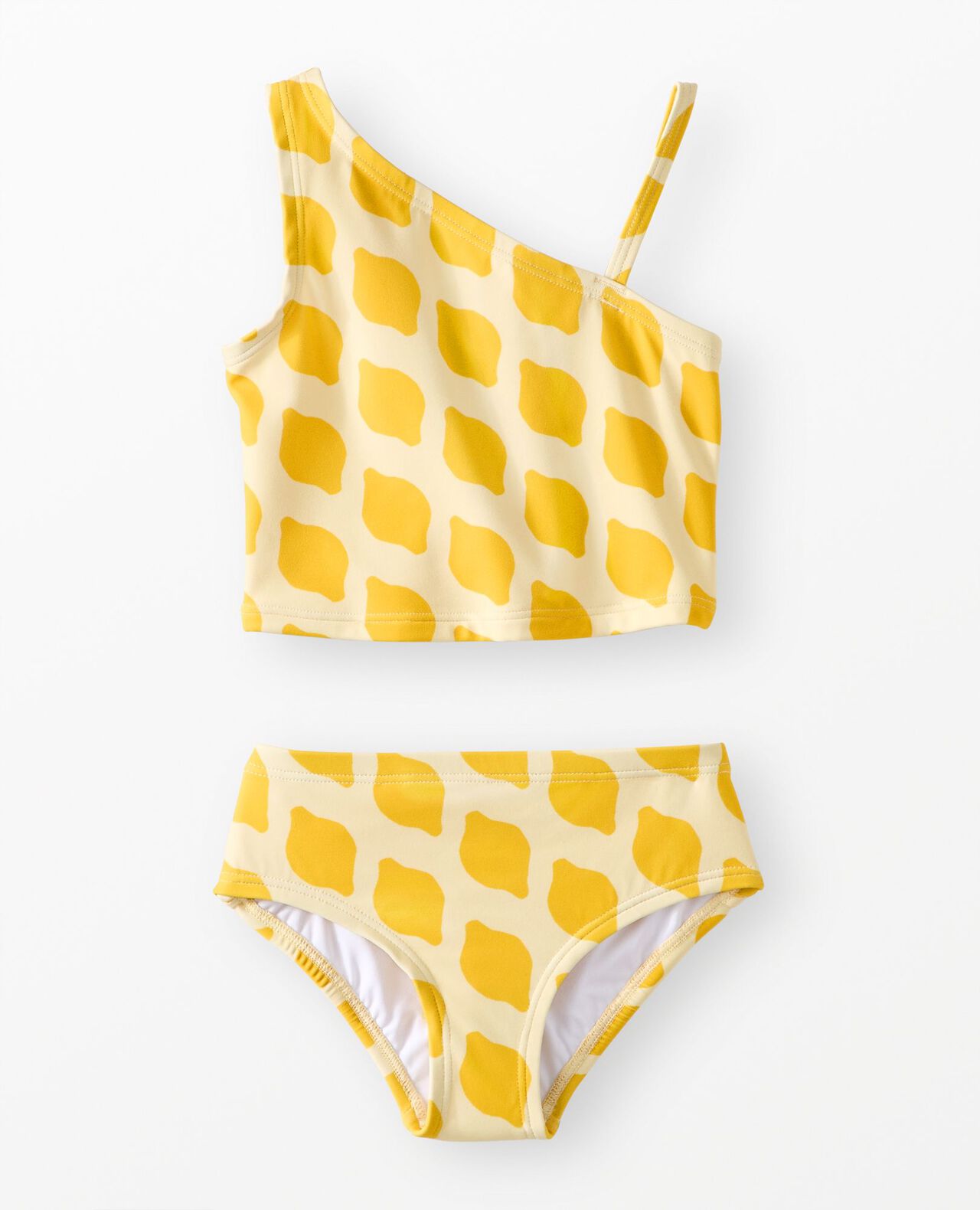 Two-Piece Asymmetrical Strap Swimsuit