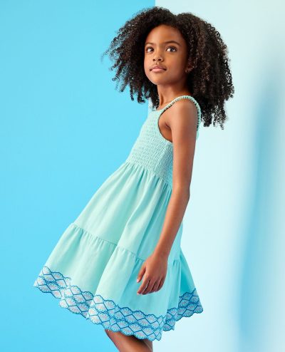 Sleeveless Smocked Tiered Dress