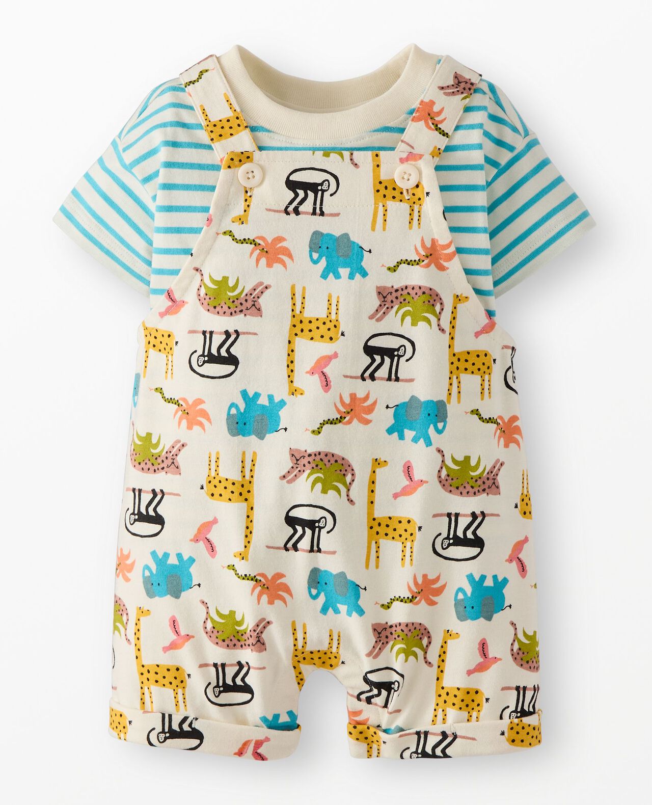 Baby Classic Fit T-Shirt & Shortalls Set