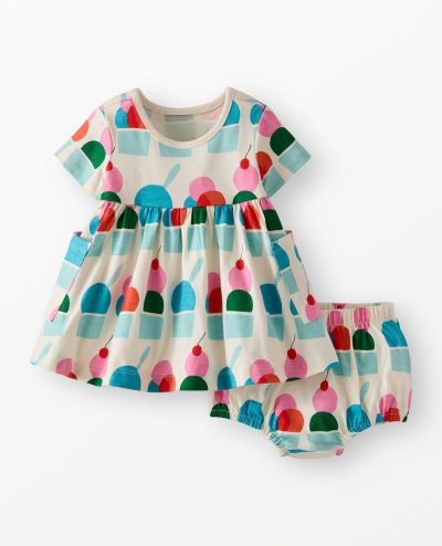 Baby Pocket Dress & Bloomers Set