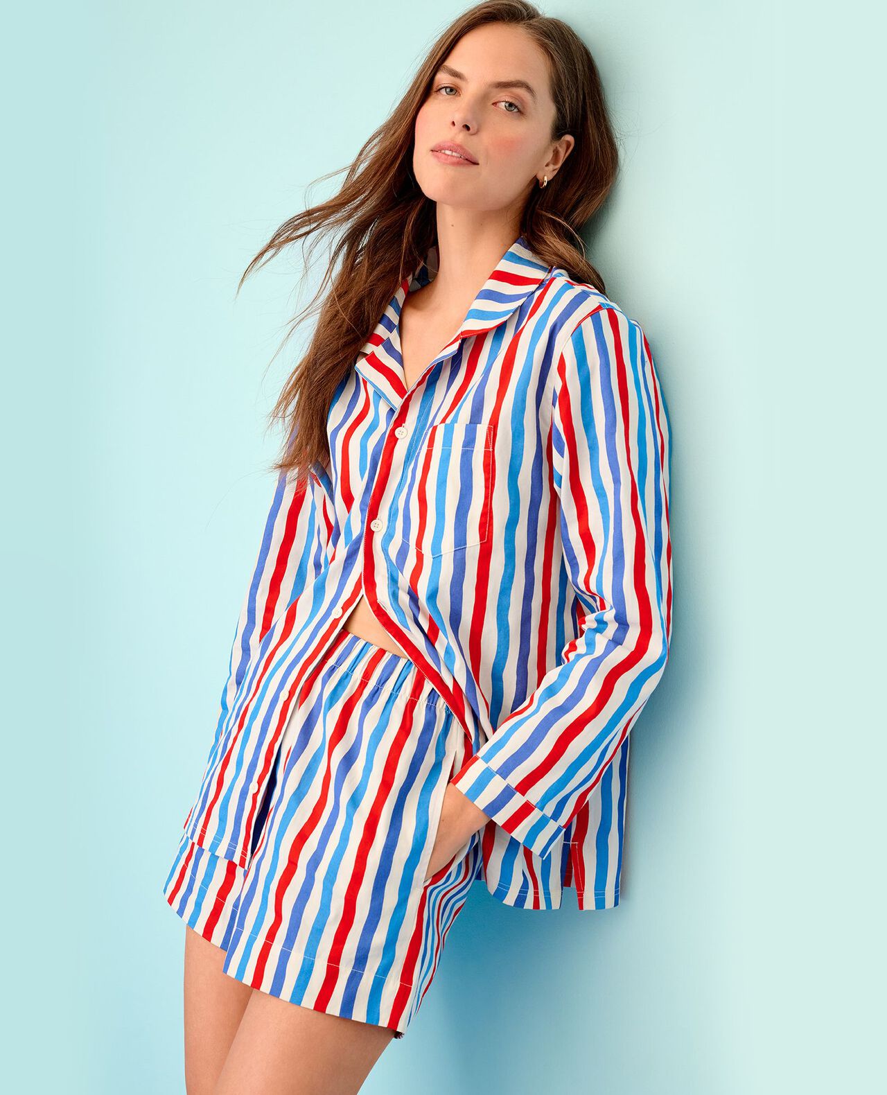Women's Poplin Pajama Shorts - Image 3