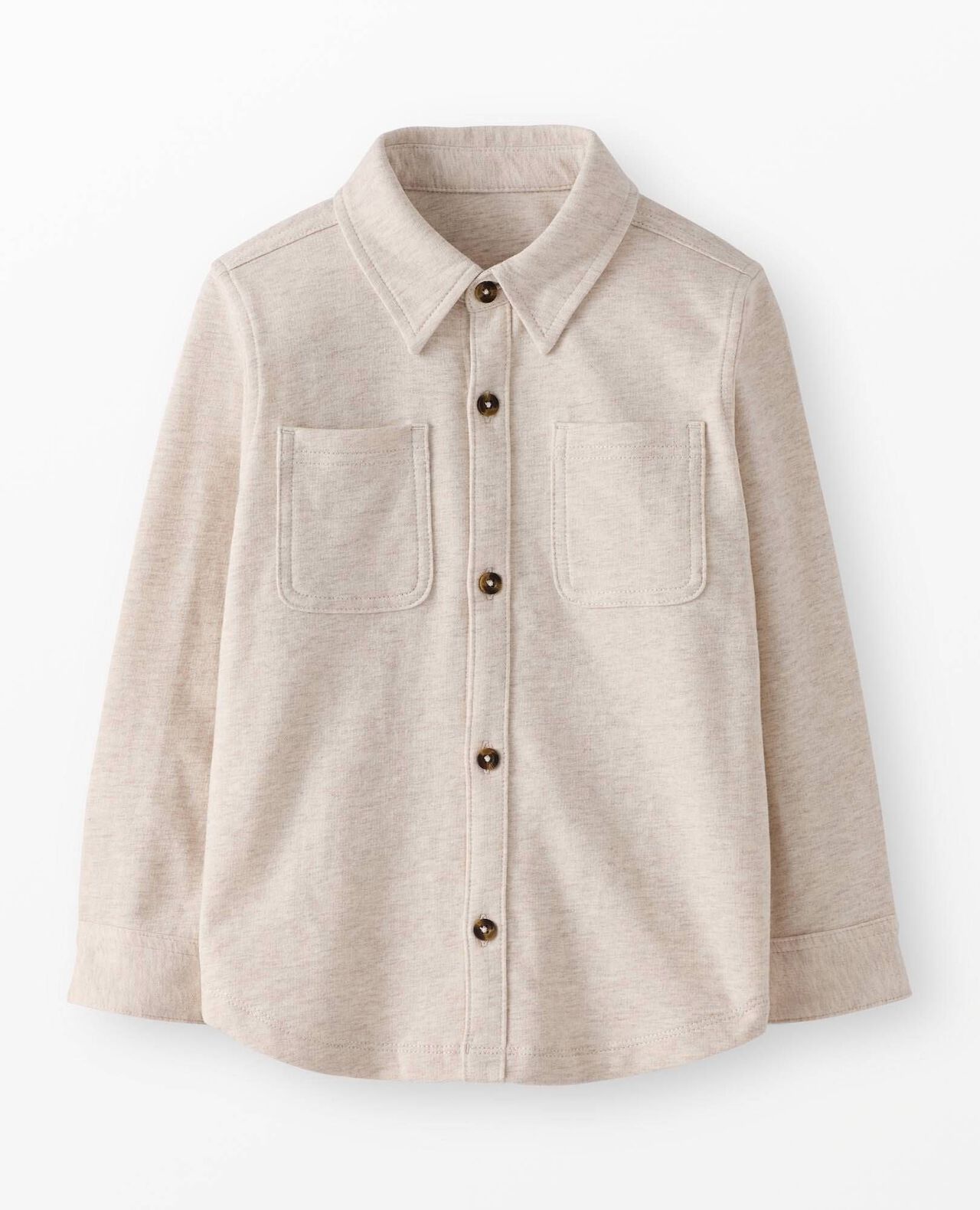 French Terry Button Up Shirt