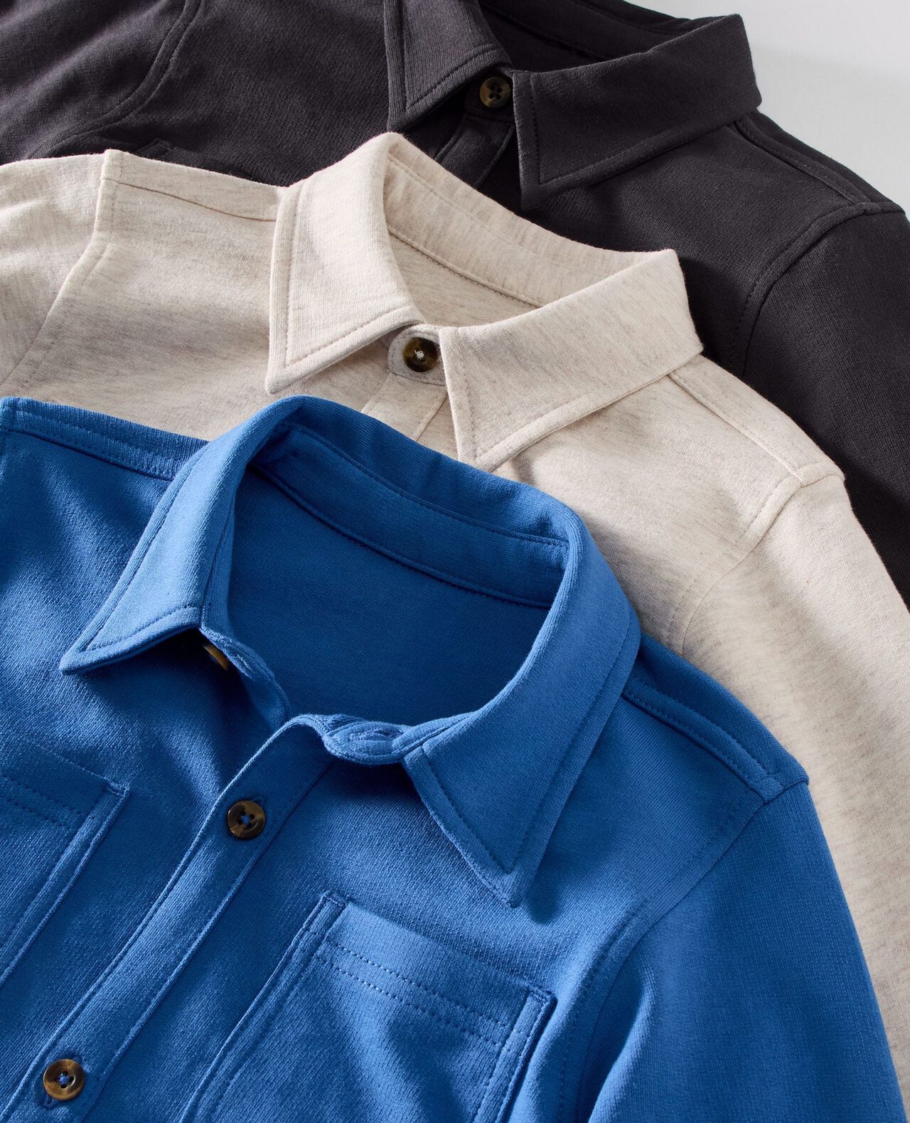 French Terry Button Up Shirt - Image 2