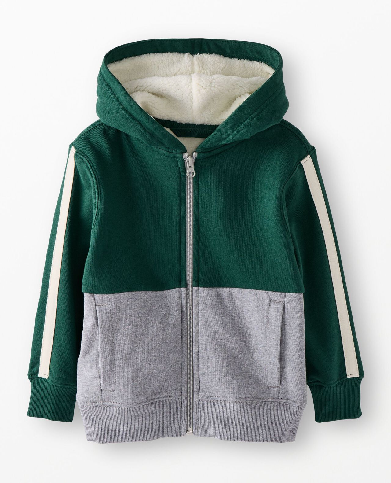 Faux Shearling Lined Hoodie
