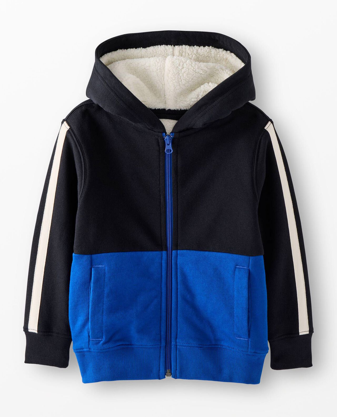 Faux Shearling Lined Hoodie