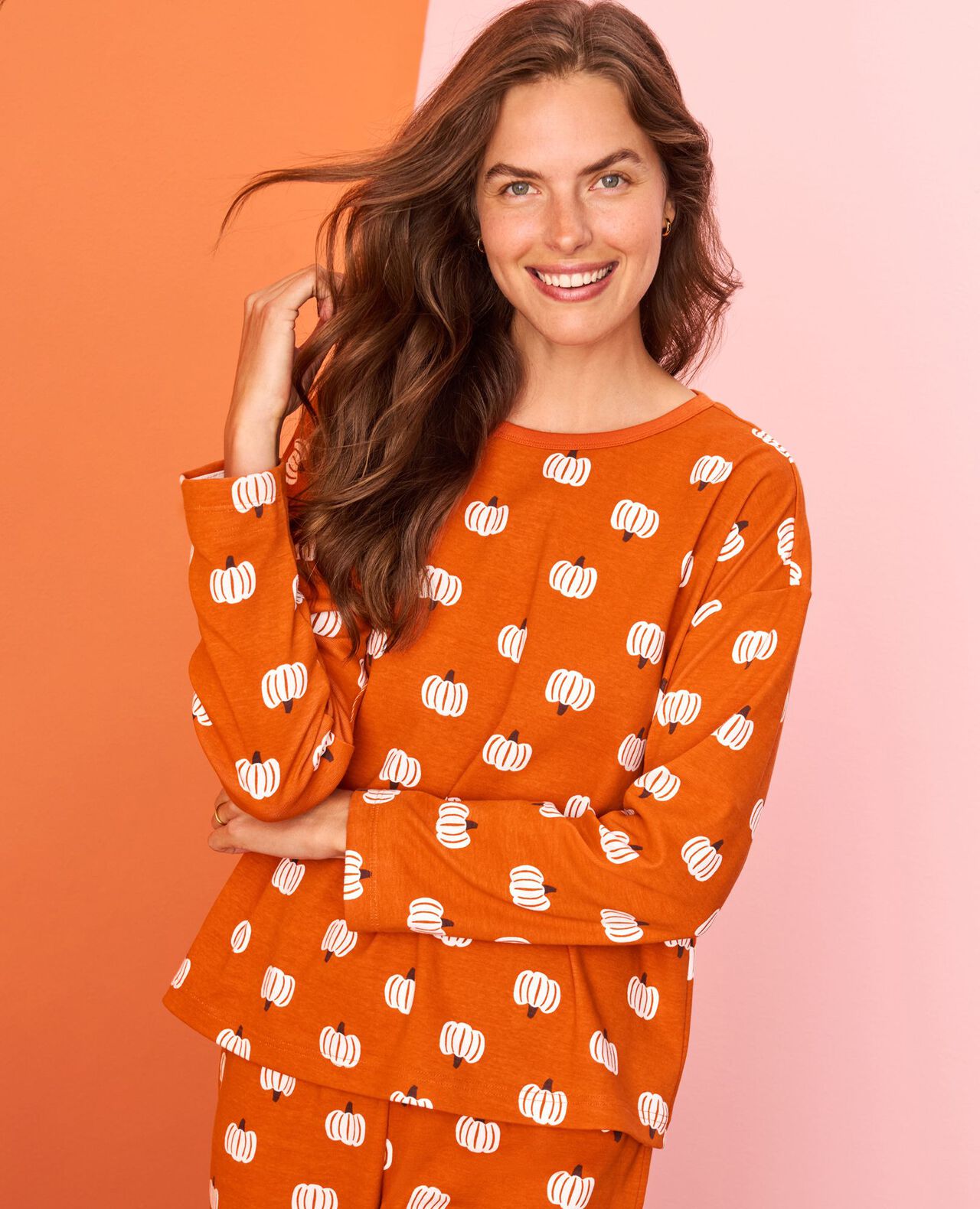 Women's Halloween Wide Leg Pajama Set - Image 4