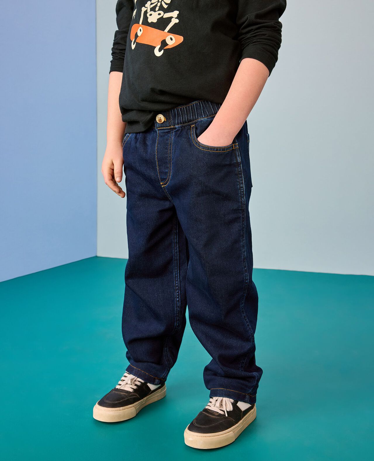 Supersoft Denim Barrel Pants - Image 5