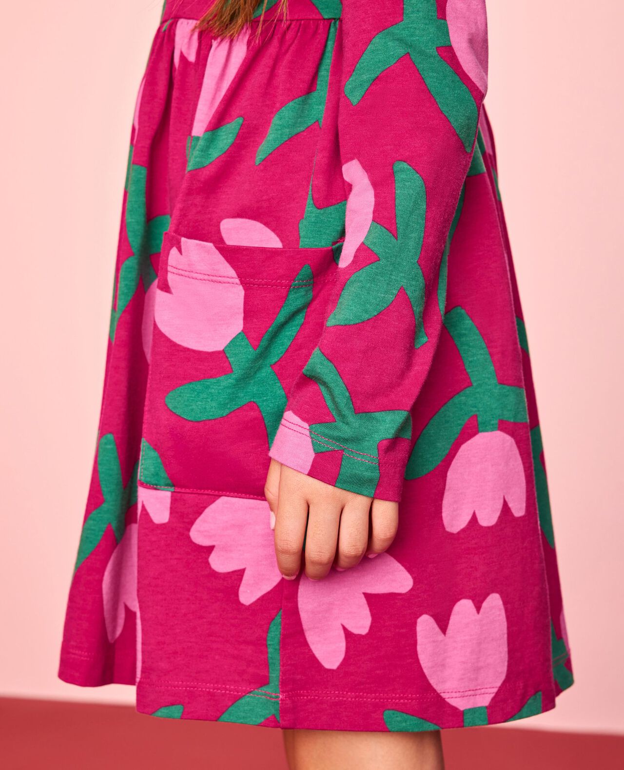 Long Sleeve Playground Dress with Pockets - Image 5