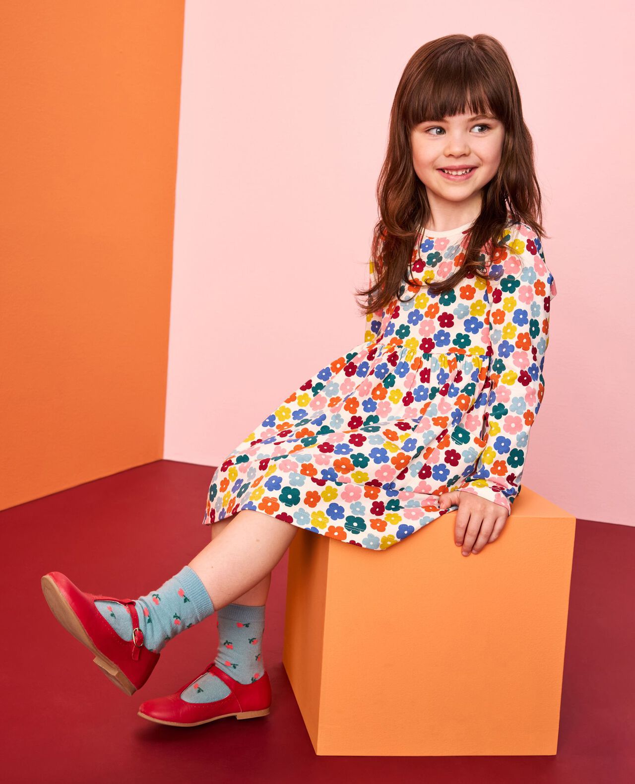 Long Sleeve Playground Dress with Pockets - Image 4