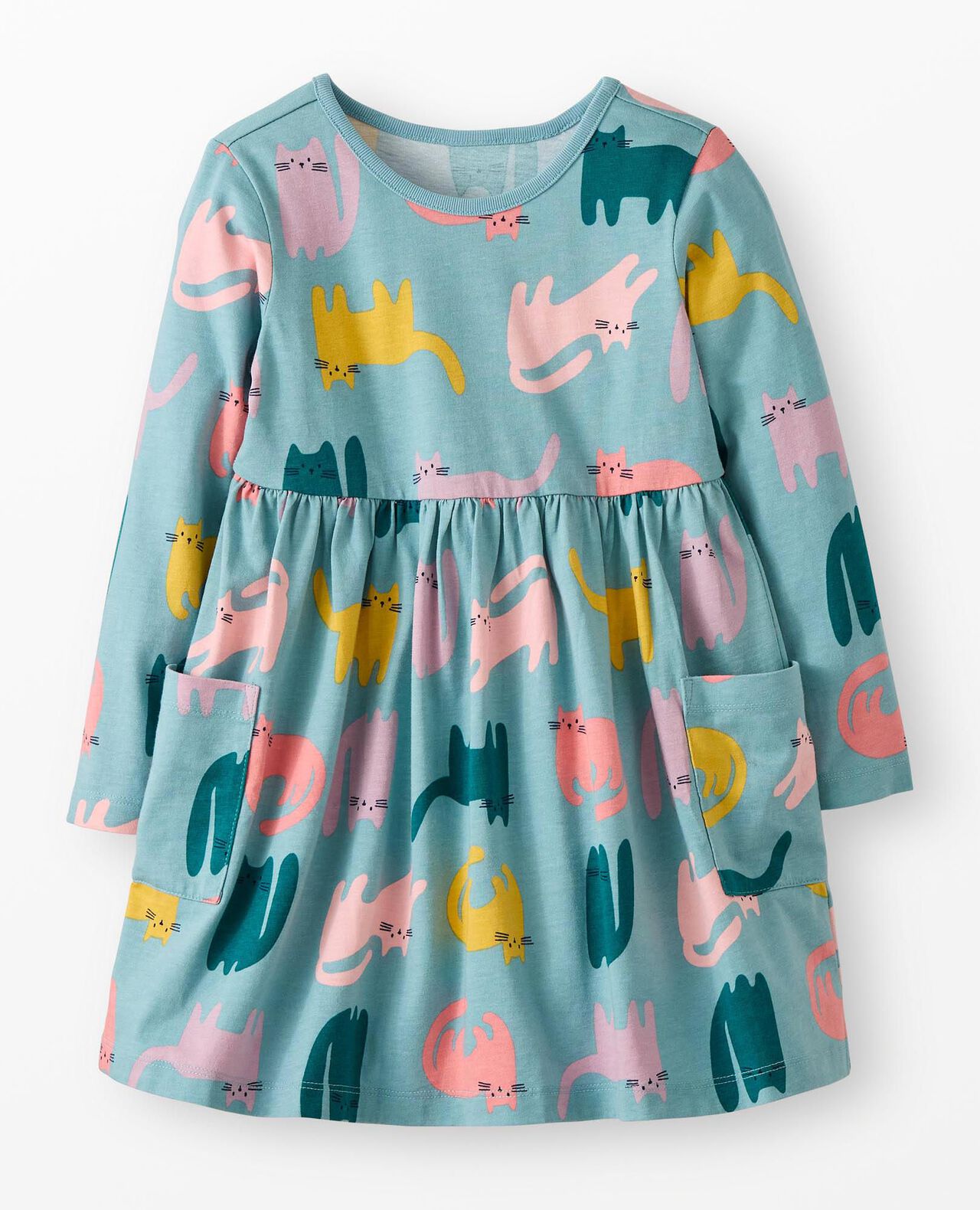 Long Sleeve Playground Dress with Pockets - Image 2