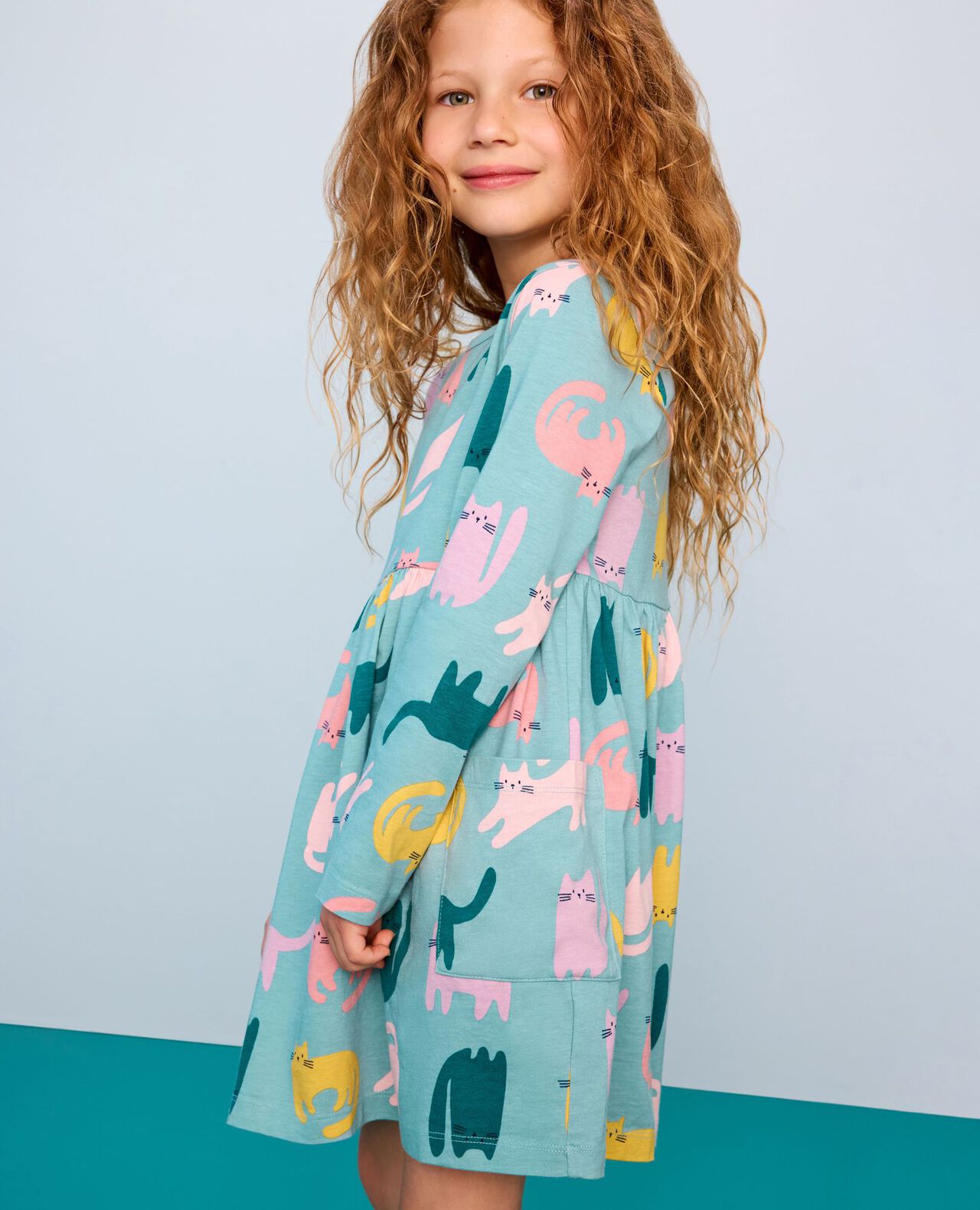 Long Sleeve Playground Dress with Pockets - Image 4