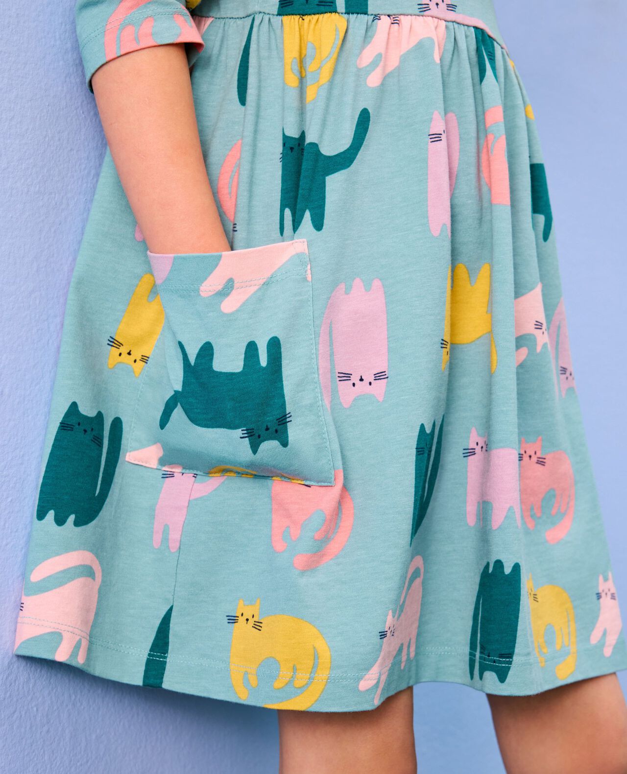 Long Sleeve Playground Dress with Pockets - Image 5