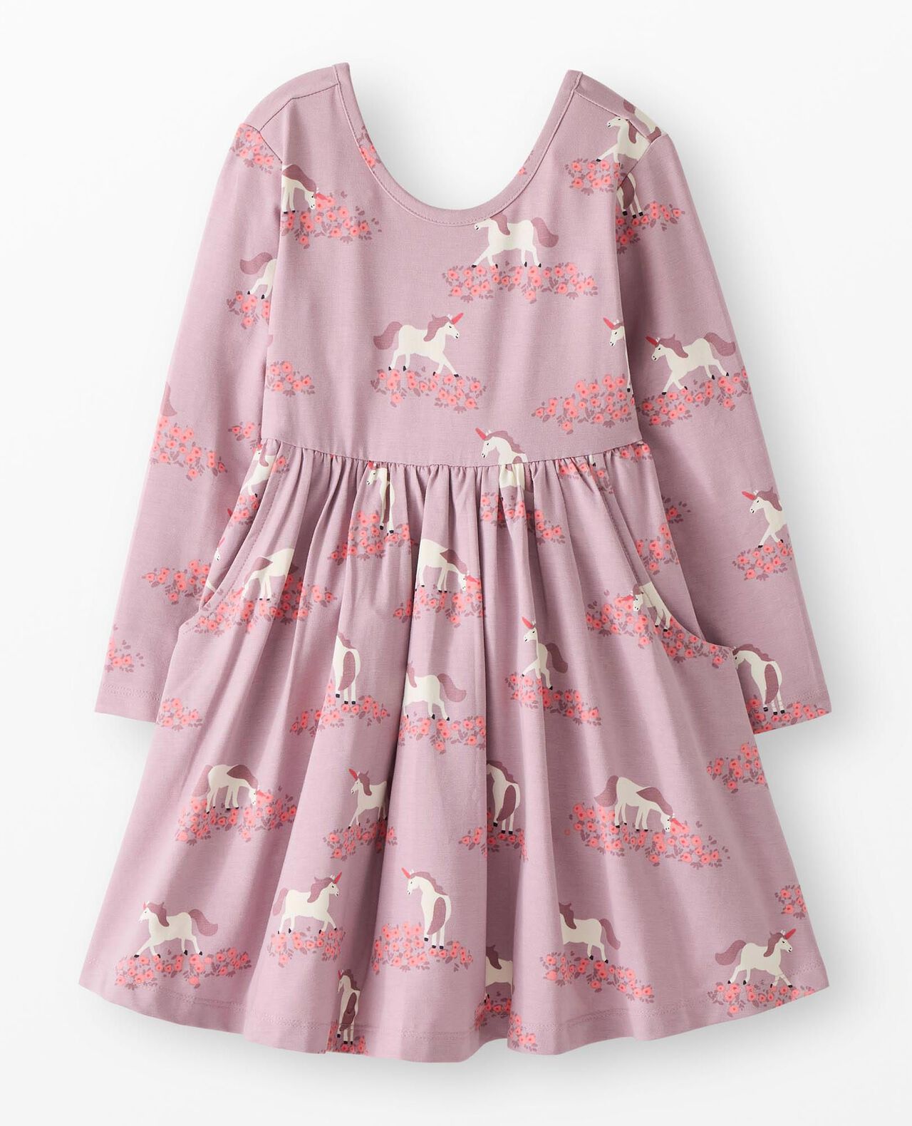 Long Sleeve Skater Dress with Pockets - Image 2