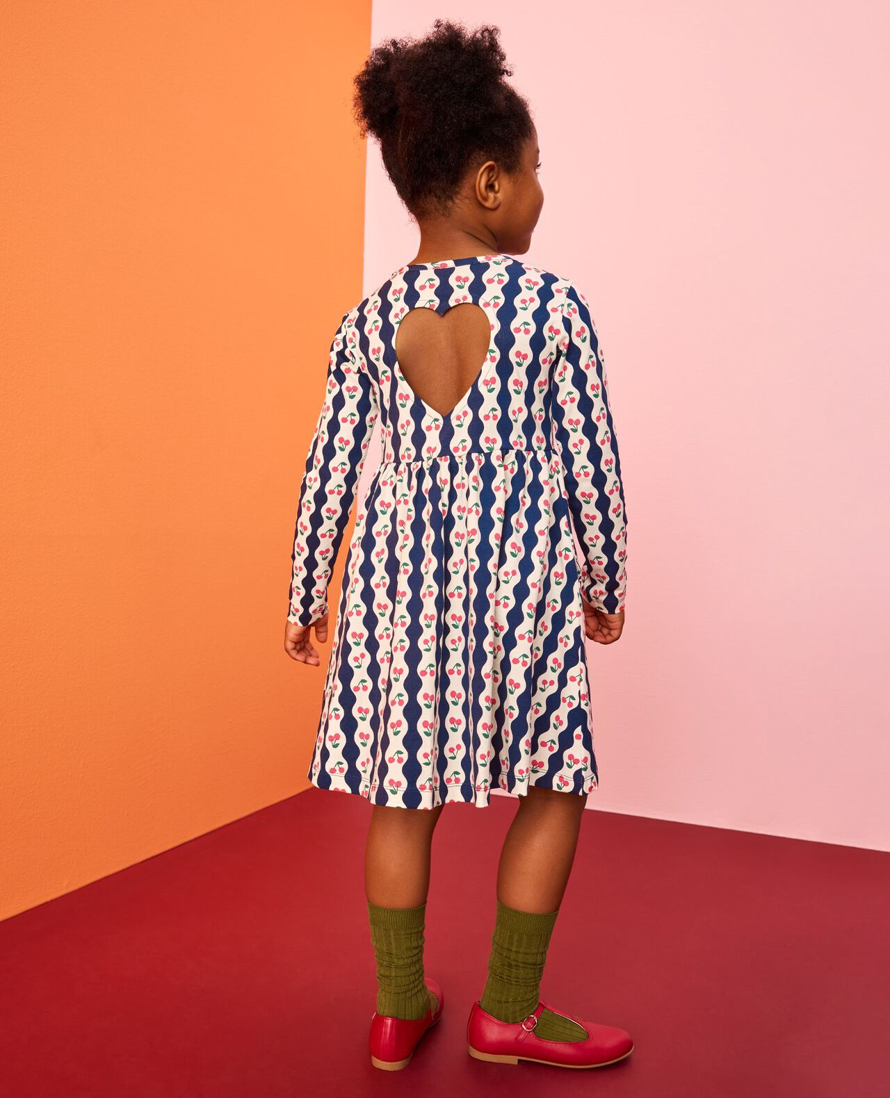 Heart-Back Skater Dress with Pockets