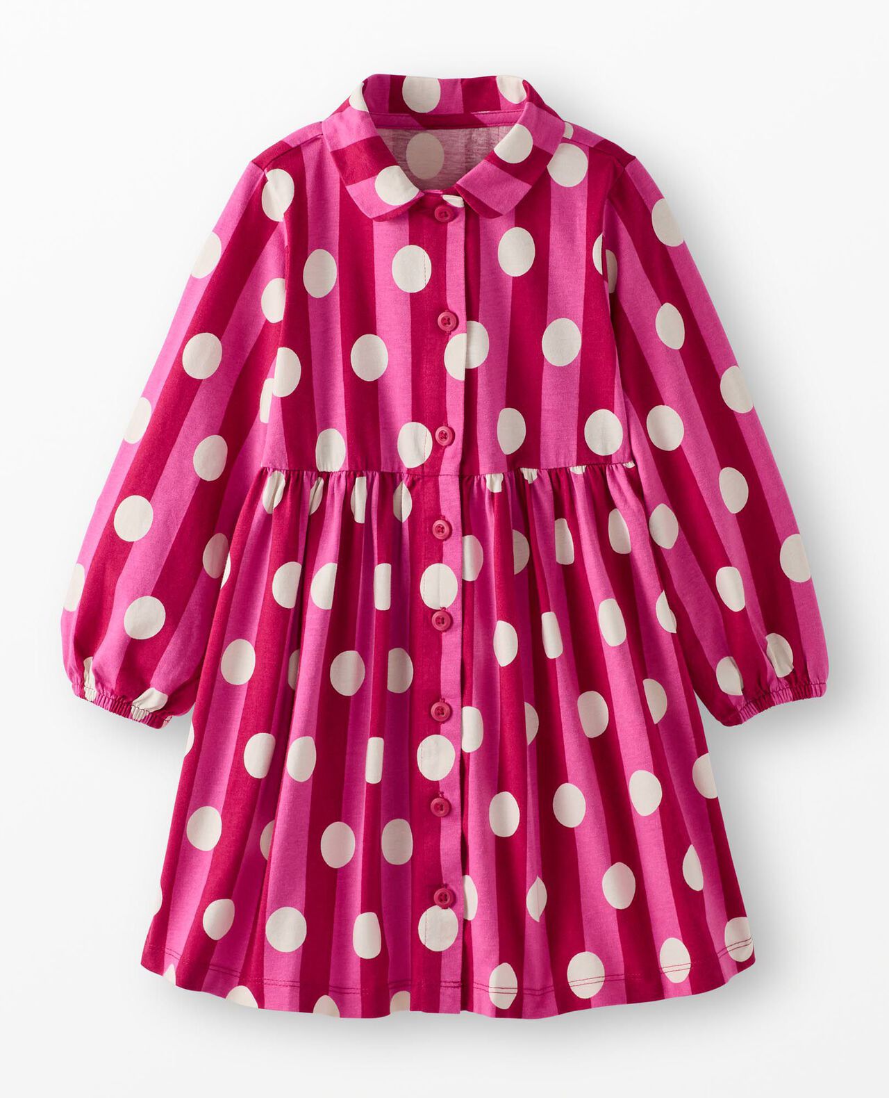 Balloon Sleeve Shirt Dress with Pockets