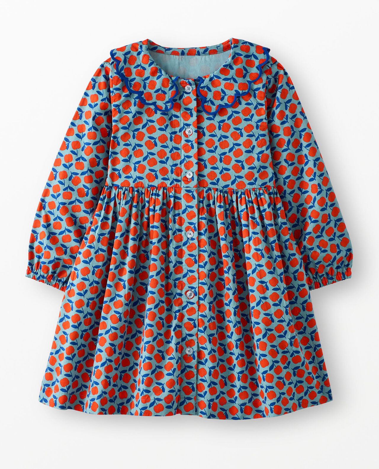 Collared Twill Dress with Pockets - Image 2