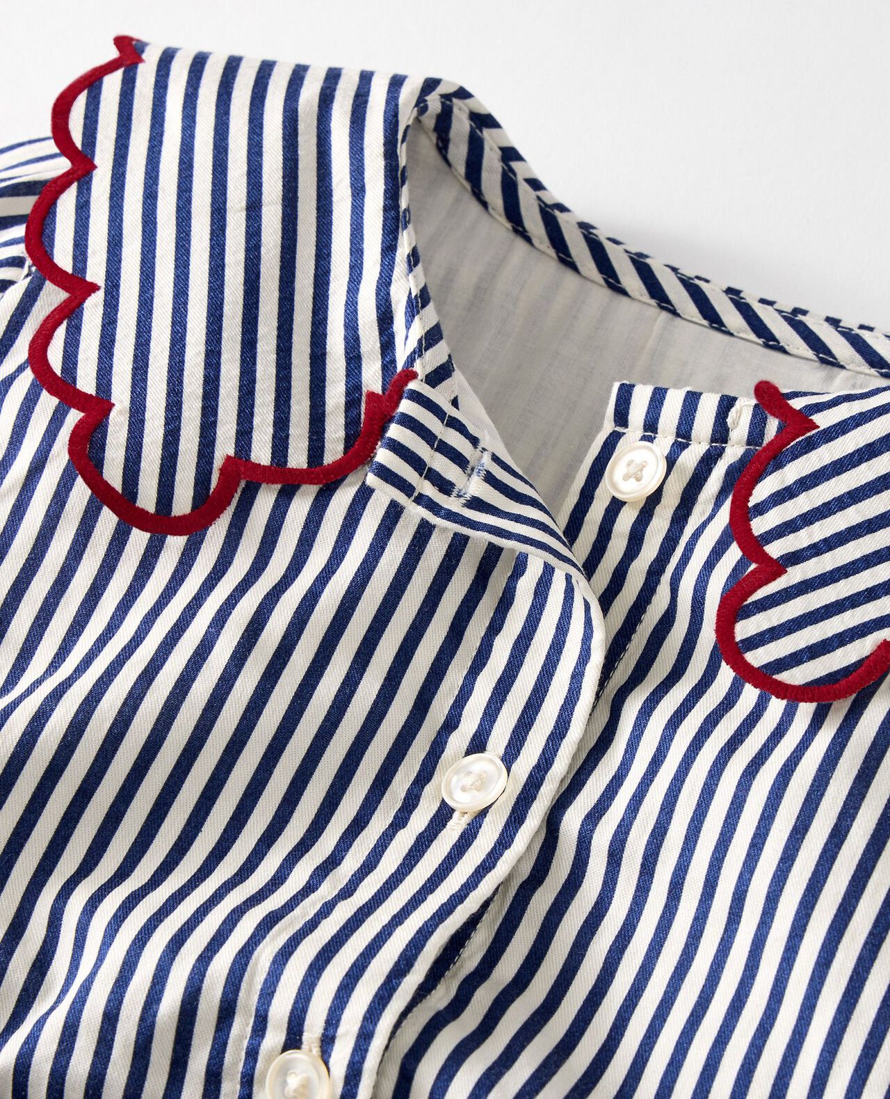 Collared Twill Dress with Pockets - Image 2