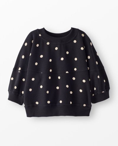 3/4 Sleeve French Terry Bubble Sweatshirt