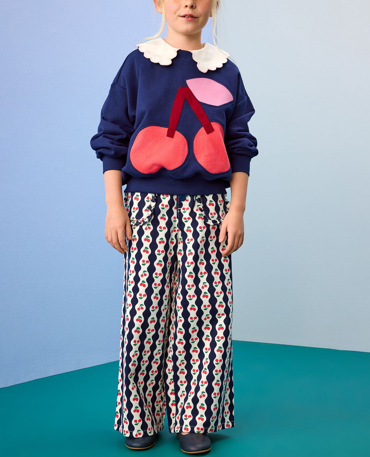 Wide Leg Twill Pants - Image 5