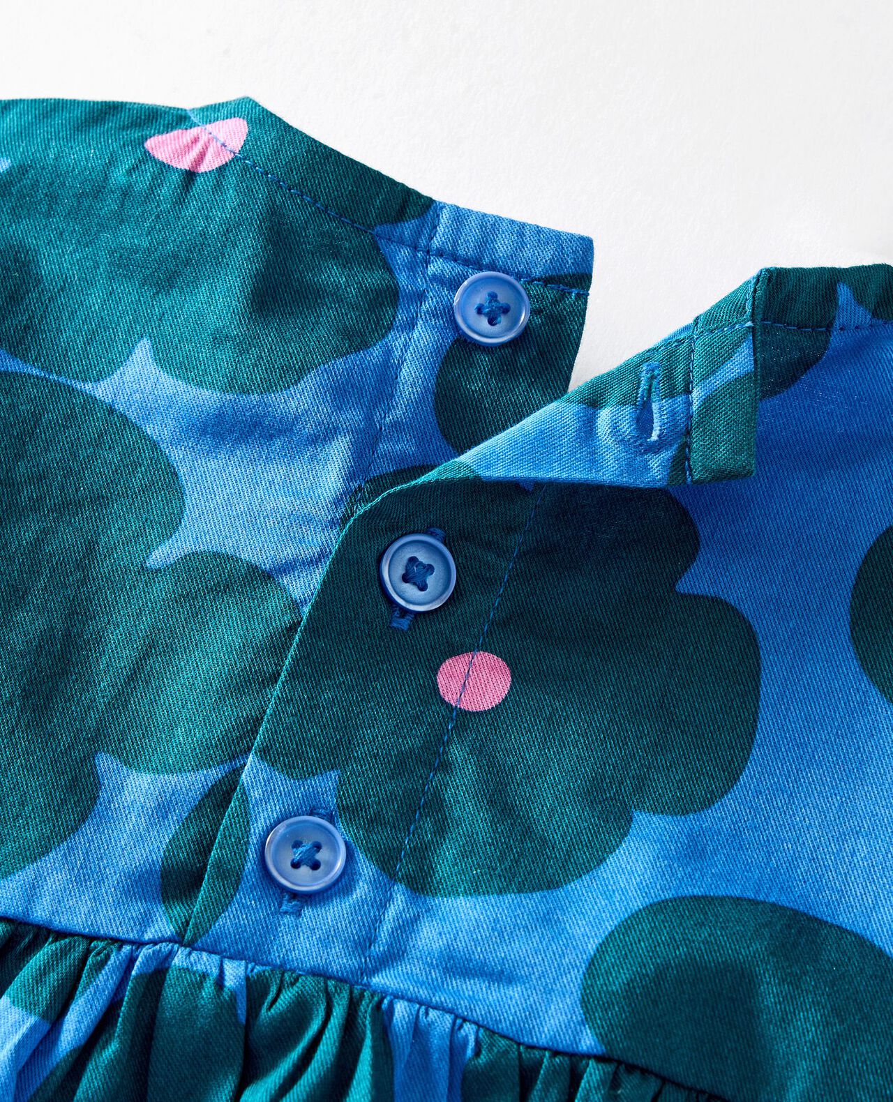 Baby Long Sleeve Twill Dress & Bloomers Set - Image 2
