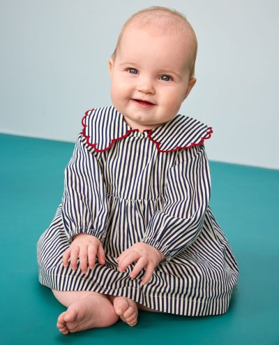 Baby Twill Dress & Bloomers Set