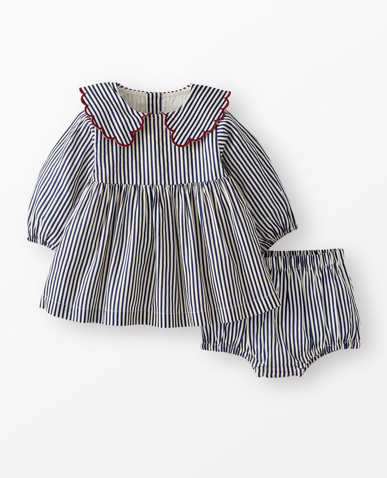 Baby Twill Dress & Bloomers Set - Image 2