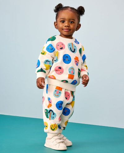 Baby French Terry Sweatshirt & Sweatpants Set