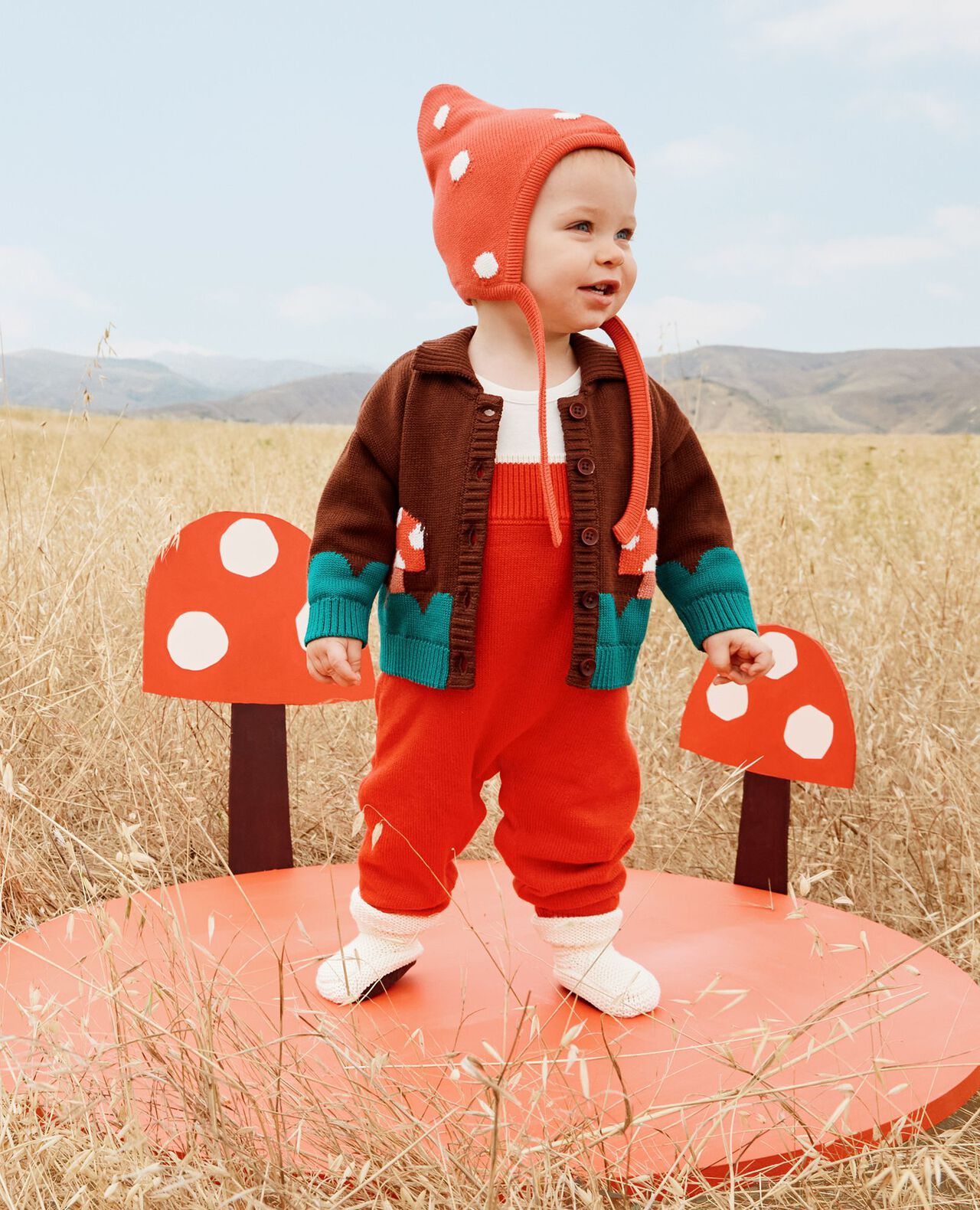 Baby Sweater Knit Overalls - Image 2