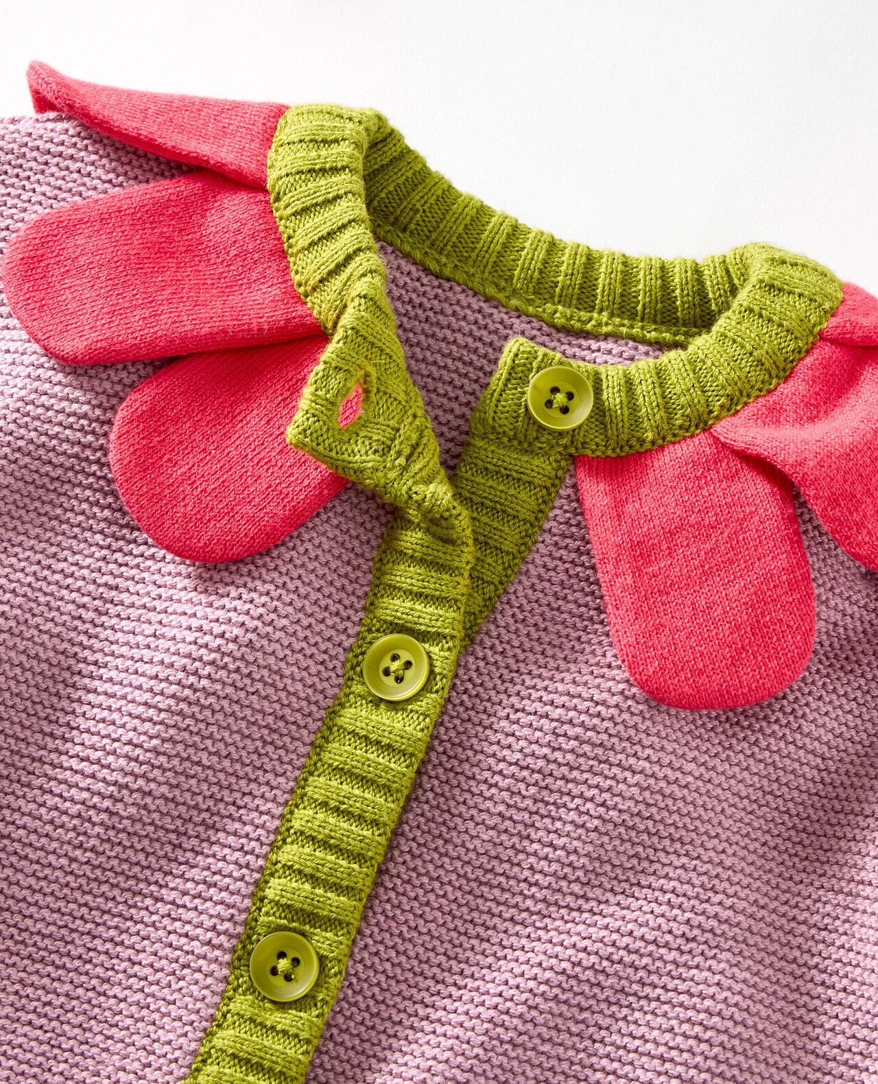 Baby Flower Cardigan & Hat Set - Image 3