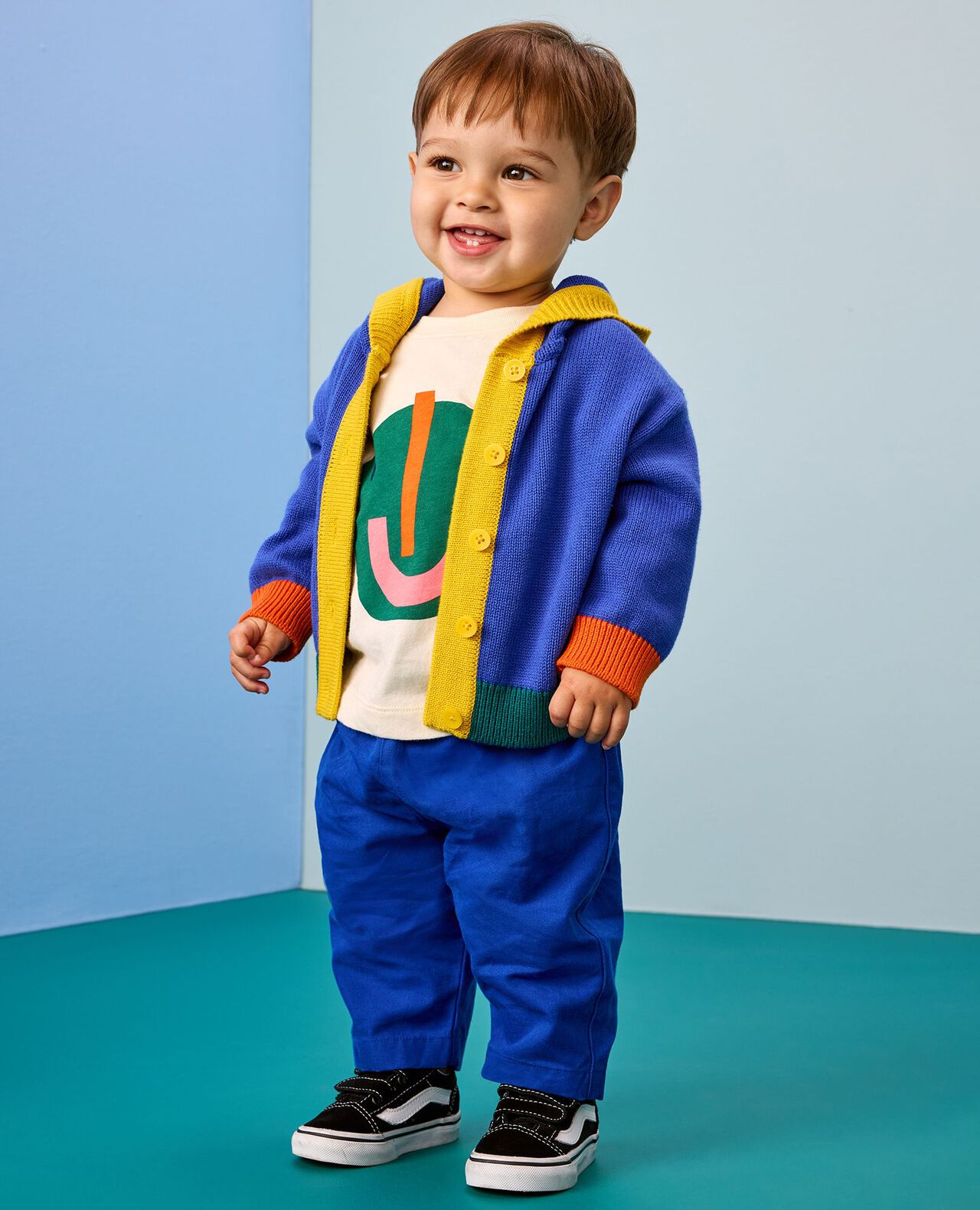 Baby Colorblock Sweater Jacket - Image 4