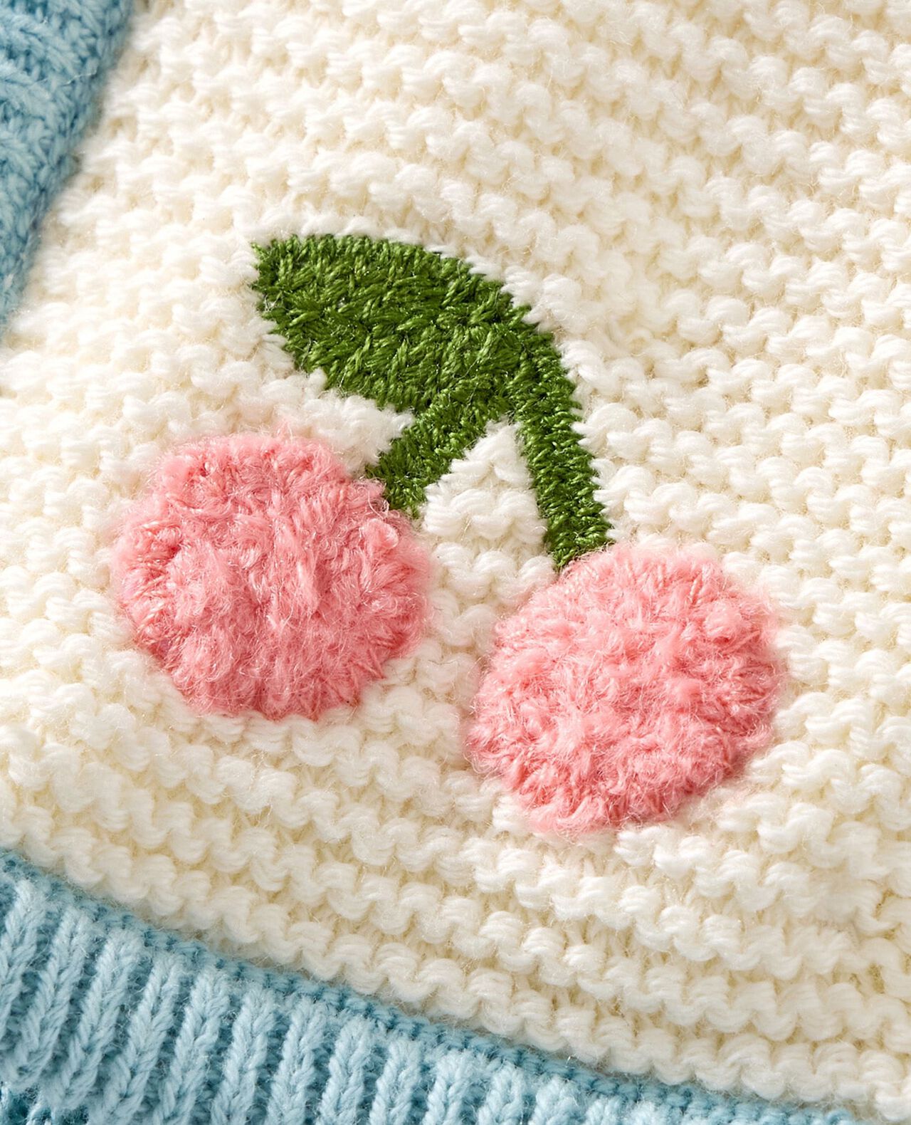 Baby Cherry Cardigan & Hat Set - Image 4