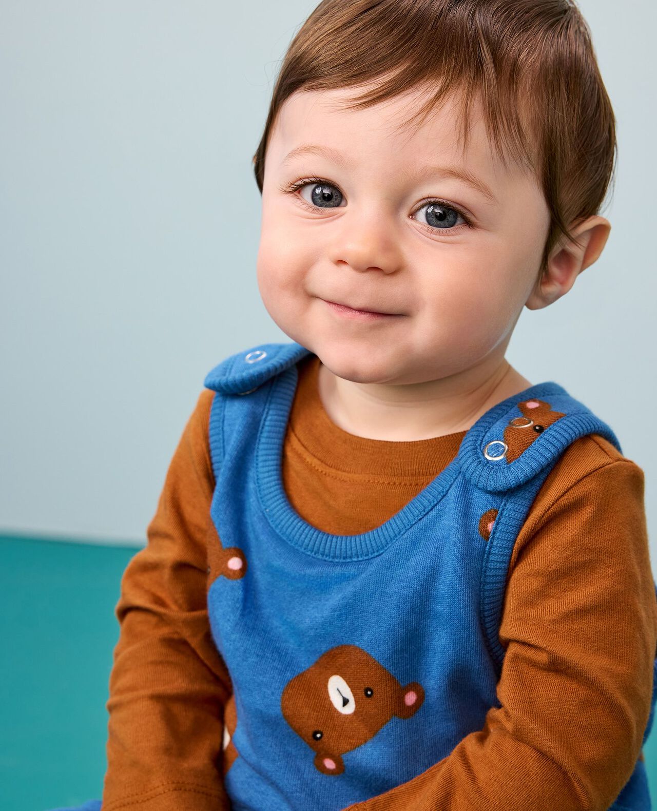 Baby French Terry Tee & Overalls Set - Image 5