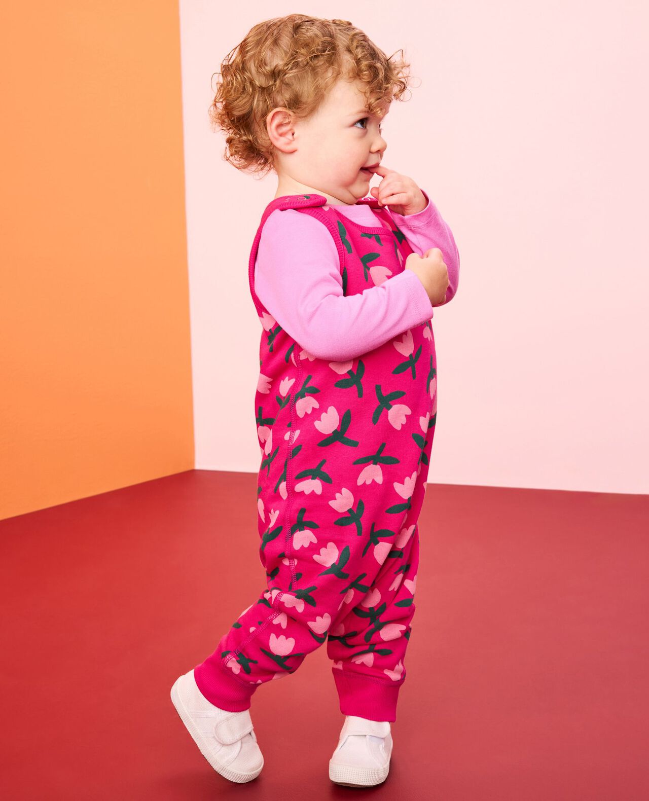 Baby French Terry Tee & Overalls Set - Image 5